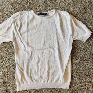 Pointelle cotton blouse